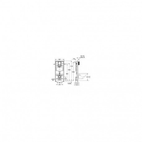 Remas Grohe Rapid SL WC 1.13m 38536001