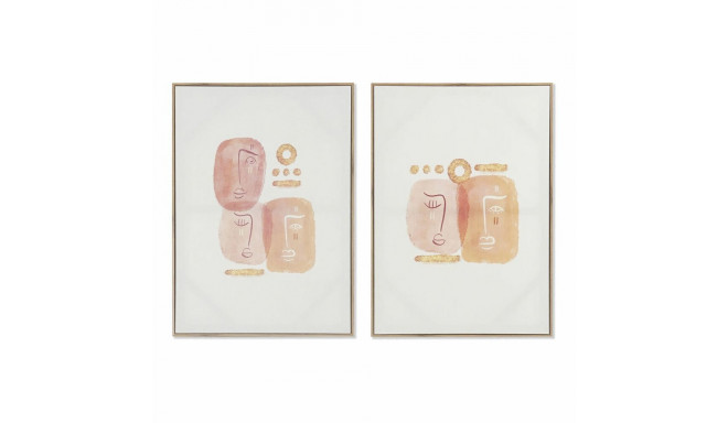 Maal DKD Home Decor Abstraktne (2 Ühikut) (50 x 3 x 70 cm)