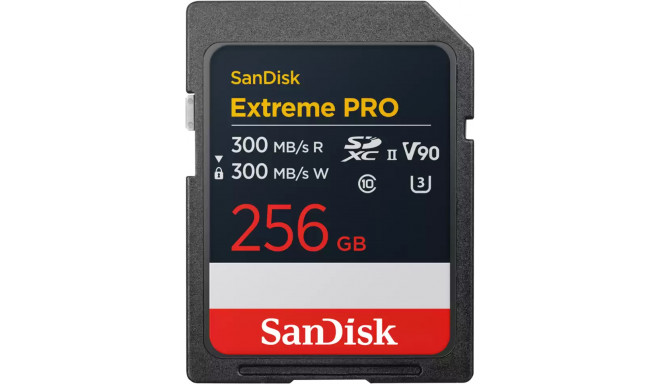 Sandisk memory card SDXC 256GB Extreme Pro UHS-II V90