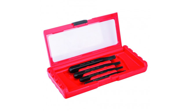 Set of stud extractors for broken-off screws, bolts and studs including 4 sizes: M5-M10; M8- M14; M1