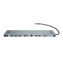 Baseus CATSX-G0G 10in1 Dock Station For MacBook / 2 x HDMI / 3 x USB 3.0 / USB-C / RJ45 / SD / Micro