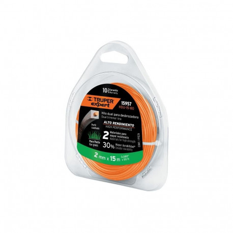 Tugevdatud kandiline trimmeri jõhv 2.0mm/15m Truper®