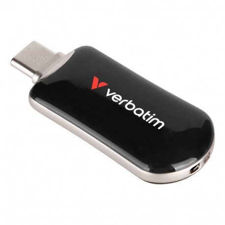 Verbatim mälupulk Plectra USB-C 256GB, must