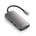 Sharkoon USB 3.0 Type C multiport adapter juhtmega USB 3.2 Gen 1 (3.1 Gen 1) Type-C hall Sharkoon USB 3.0 Type C multiport adapter juhtmega USB 3.2 Gen 1 (3.1 Gen 1) Type-C hall
