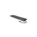 ICY BOX IB-DK2102-C juhtmega USB 3.2 Gen 1 (3.1 Gen 1) Type-C antratsiithall, must