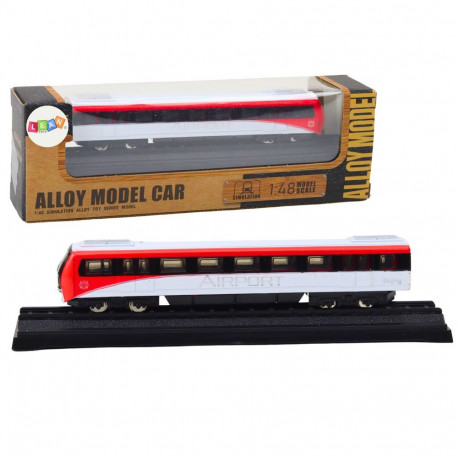 Model kollektsionääride punane-valge 1:48 metallist rong