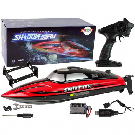 R/C mootorpaat 2,4G punane 20-25 km/h