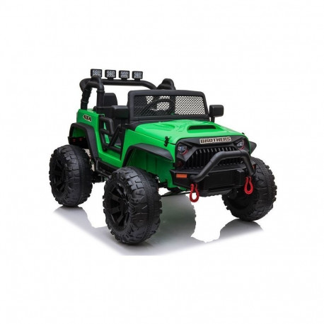 Jeep akutoitega maastur JC666 LED-tuled MP3 kaugjuhtimispult, roheline