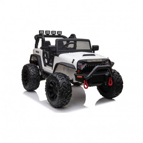 Jeep akutoitega maastur JC666 LED-tuled MP3 kaugjuhtimispult, valge