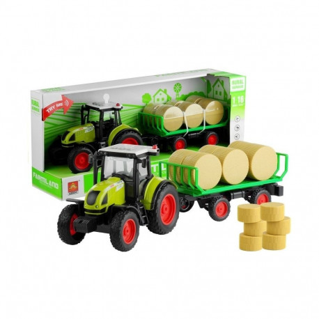 Traktor farmerski rolniczy haagis heinapallid roheline 1:16