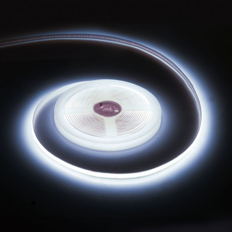 COB Rebel dioodlint - 5m, külm valge, 12V