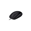 Logitech B110 Silent Wired Mouse, USB-A, 1000 DPI, Black