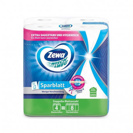 PAPER TOWEL ZEWA W/W SPARBLATT 2PLY 4PCS