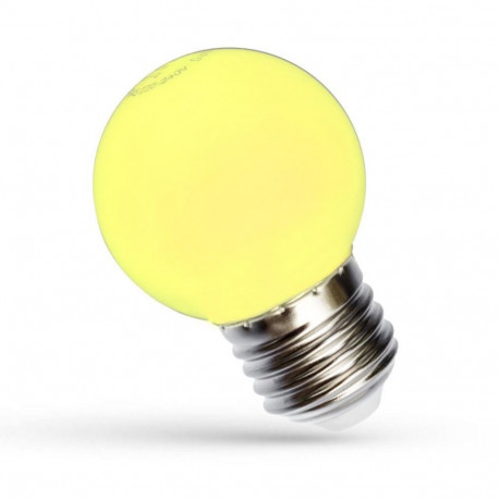LED KULKA E-27 230V 1W kollane spekter