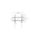 Gembird WM-80T-01 TV mount/stand 2.03 m (80&quot;) Black, Steel