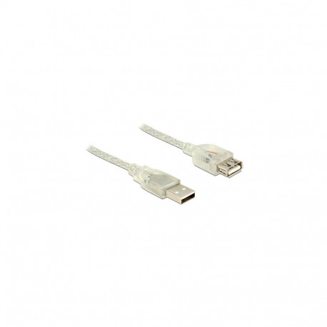 DeLOCK 83881 USB cable USB 2.0 1 m USB A Transparent