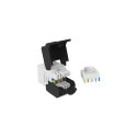 Equip Cat.6A Unshielded Keystone Jack Toolfree, 8pcs/Set