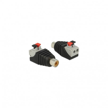 DeLOCK 65565 cable gender changer RCA Black, Grey, Red