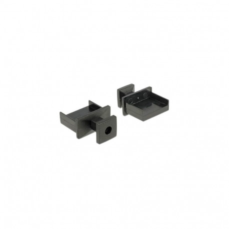 DeLOCK 64009 socket safety cover USB Type-A Black 10 pc(s)