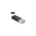 DeLOCK USB 3.2 Gen 2 Adapter USB Type-A male to USB Type-C active female black