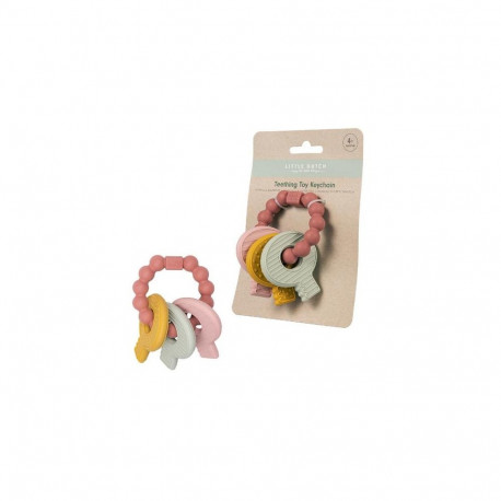 Rubo Toys Little Dutch Silicone Teething toy keychain pink