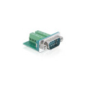 DeLOCK Sub-D 9-p M wire connector 9-p D-Sub M Green, Silver
