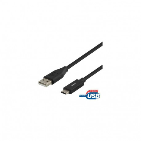 Deltaco USBC-1004M USB cable USB 2.0 1 m Black