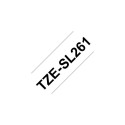Brother TZE-SL261 label-making tape Black on white