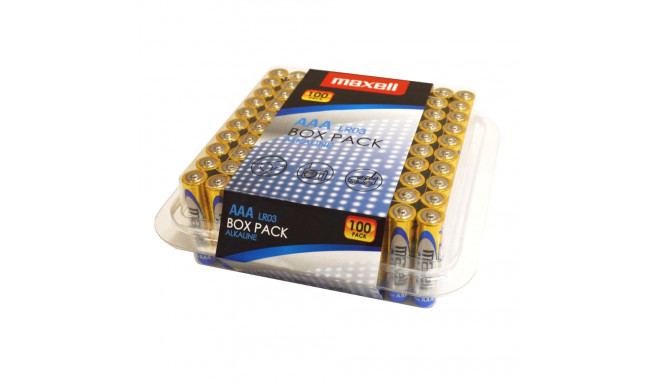 Maxell patarei Alkaline LR03/AAA Box 100tk ( 790410.01.CN)