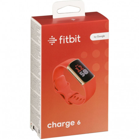 Fitbit Charge 6 korall rihm/šampanja