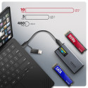 EEM2-SD2 SSD enclosure USB3.2 Gen2 M.2 NVMe/SA