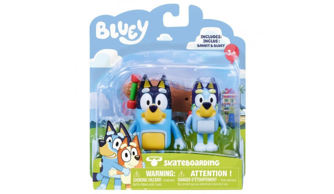 Bluey Figures 2pack Skateboarding