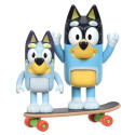 Bluey Figures 2pack Skateboarding