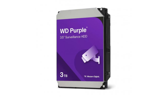 HDD|WESTERN DIGITAL|Purple|3TB|SATA|256 MB|3,5"|WD33PURZ