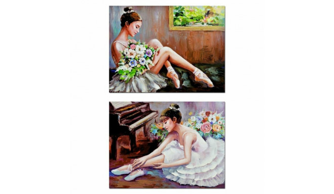 Canvas DKD Home Decor Canvas MDF Wood 80 x 3 x 60 cm