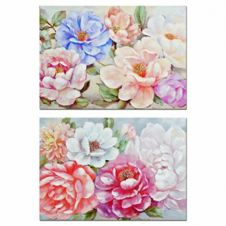 Maal DKD Home Decor Kwiaty (2 Ühikut) (100 x 3 x 70 cm)