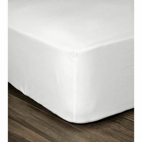 Fitted sheet Lovely Home White Double bed 160 x 200 cm