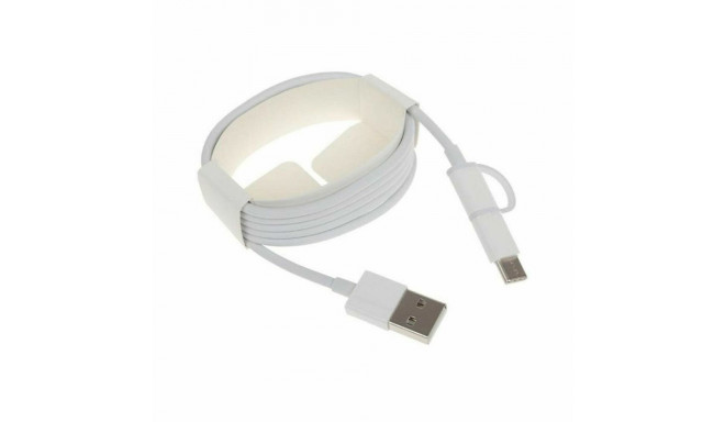 Kaabel Micro USB Xiaomi Mi 2-in-1 USB Cable (Micro USB to Type C) 100cm Valge 1 m