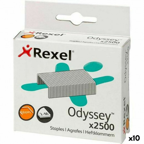 Klambrid Rexel 2500 Tükid, osad (10 Ühikut)
