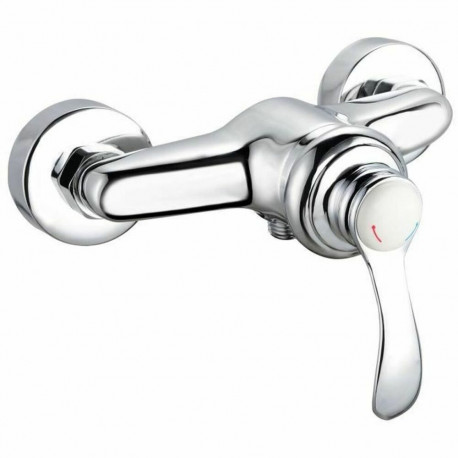 Ühe käepidemega segisti Rousseau Byron Hall Chrome Metall Messing 15 cm Dušš