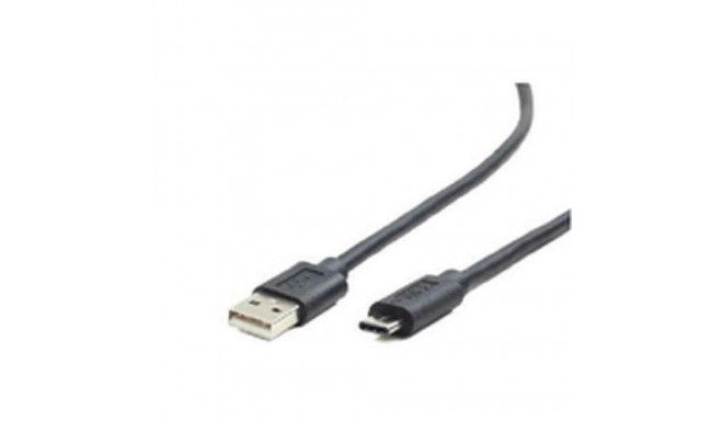 USB 2.0 A to USB-C Cable GEMBIRD CCP-USB2-AMCM-1M Black 1 m
