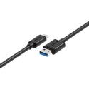 USB A - USB C Kaabel Unitek Y-C474BK+ Must 1 m