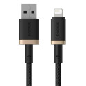 USB to Lightning Cable Baseus P10377801U01-02 Black Gold 2 m