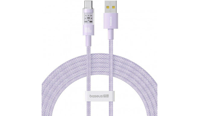 USB A - USB-C Kaabel Baseus P10373002511-01 Lilla 2 m