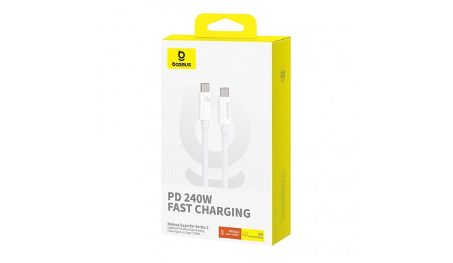 USB-C to USB-C Cable Baseus P10365200211-02 White 1 m