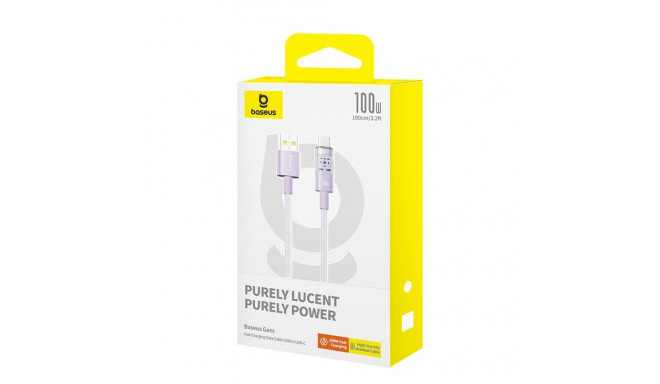 USB A - USB-C Kaabel Baseus P10373002511-00 Lilla 1 m