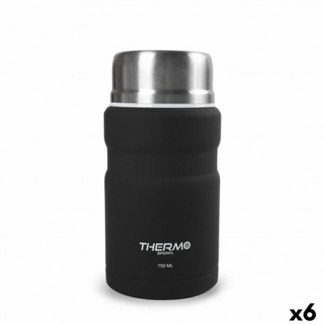 Toidutermos ThermoSport Must Teras 750 ml (6 Ühikut)