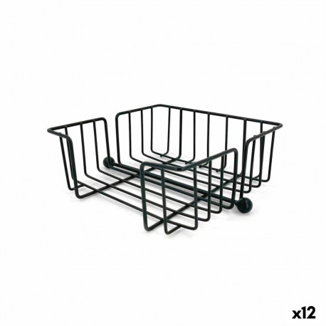 Salvräti hoidja My Bar Must Metall 19 x 19 x 7,5 cm (12 Ühikut)