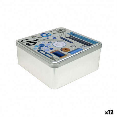 Multi-use Box Confortime Tailor Metal 19,7 x 19,7 x 8 cm (12 Units)