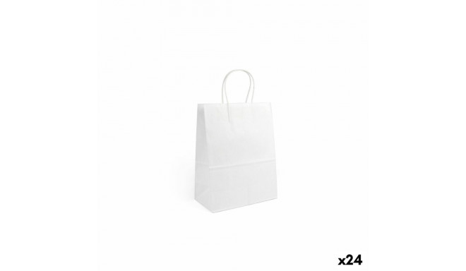 Paberkott Algon Valge 20,6 x 11 x 27 cm 3 Tükid, osad (24 Ühikut)